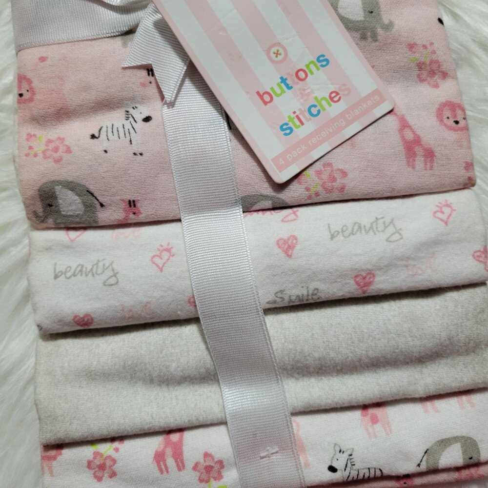 Elephant Themed Lovey, Rattle, & Receiving Blanket Set - Picture 8 of 8